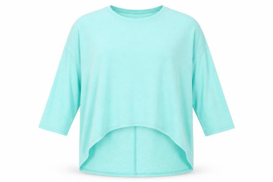 Front view of Zanzea women’s green round neck acrylic jumper, size M