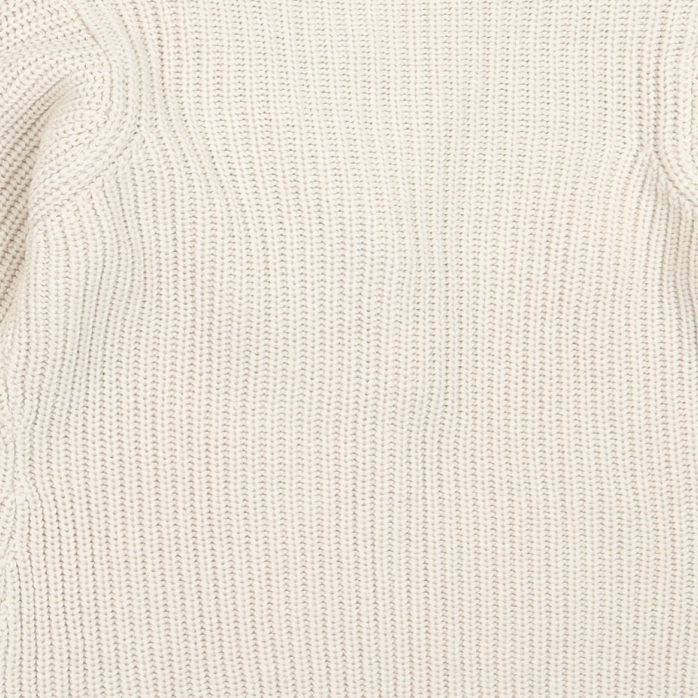 Womens UK Size S EWM Beige Cardigan Jumper