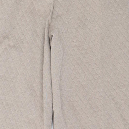 Street Collective Womens Beige  Polyester Jogger Trousers Size 8 L27.5 in Regular