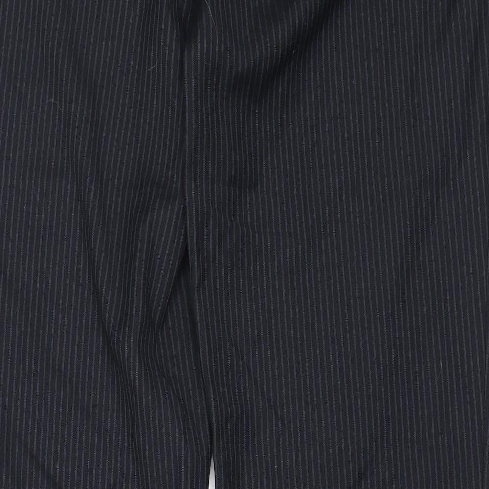 George Mens Blue  Polyester Trousers  Size 32 in L31 in Regular