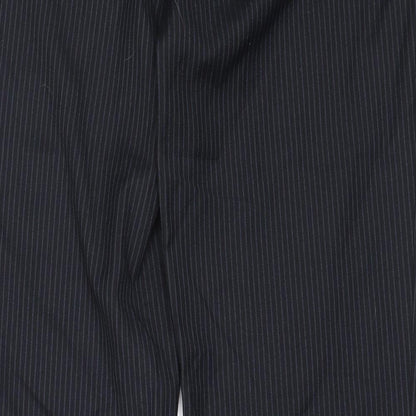 George Mens Blue  Polyester Trousers  Size 32 in L31 in Regular