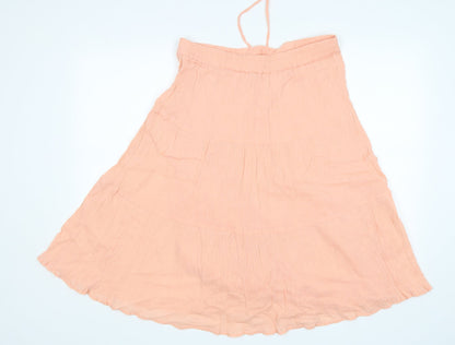 TU Womens Pink  Cotton A-Line Skirt Size 12