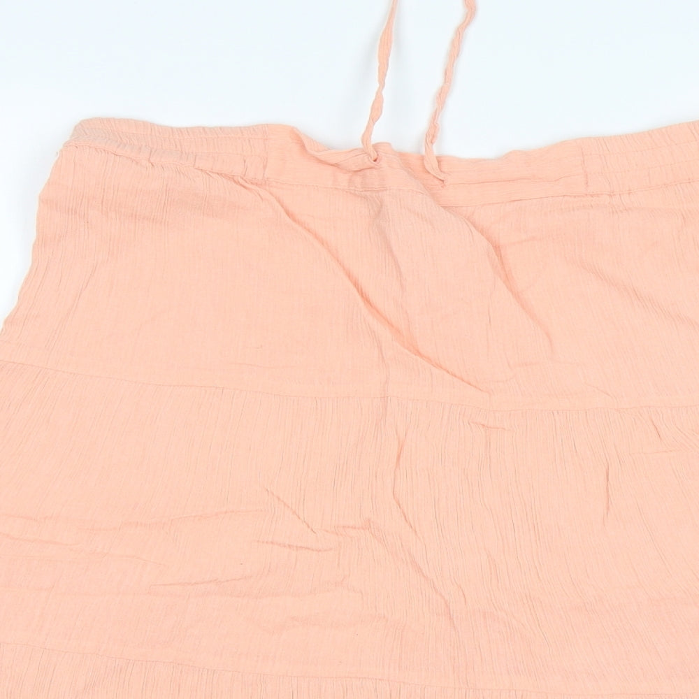 TU Womens Pink  Cotton A-Line Skirt Size 12