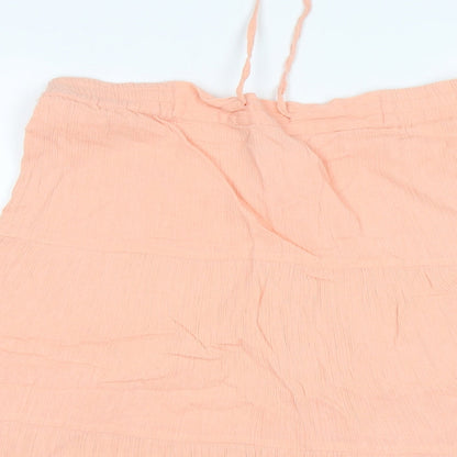 TU Womens Pink  Cotton A-Line Skirt Size 12