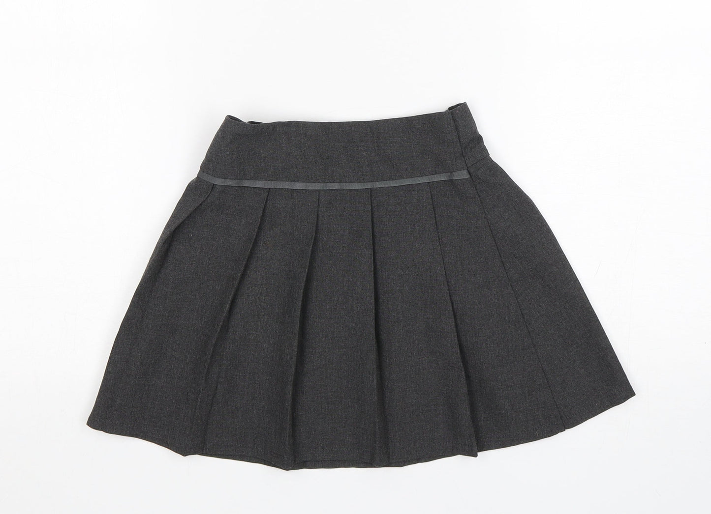 TU Girls Grey  Polyester Pleated Skirt Size 4 Years  Regular