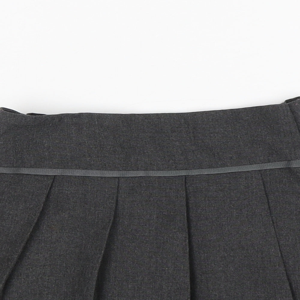 TU Girls Grey  Polyester Pleated Skirt Size 4 Years  Regular