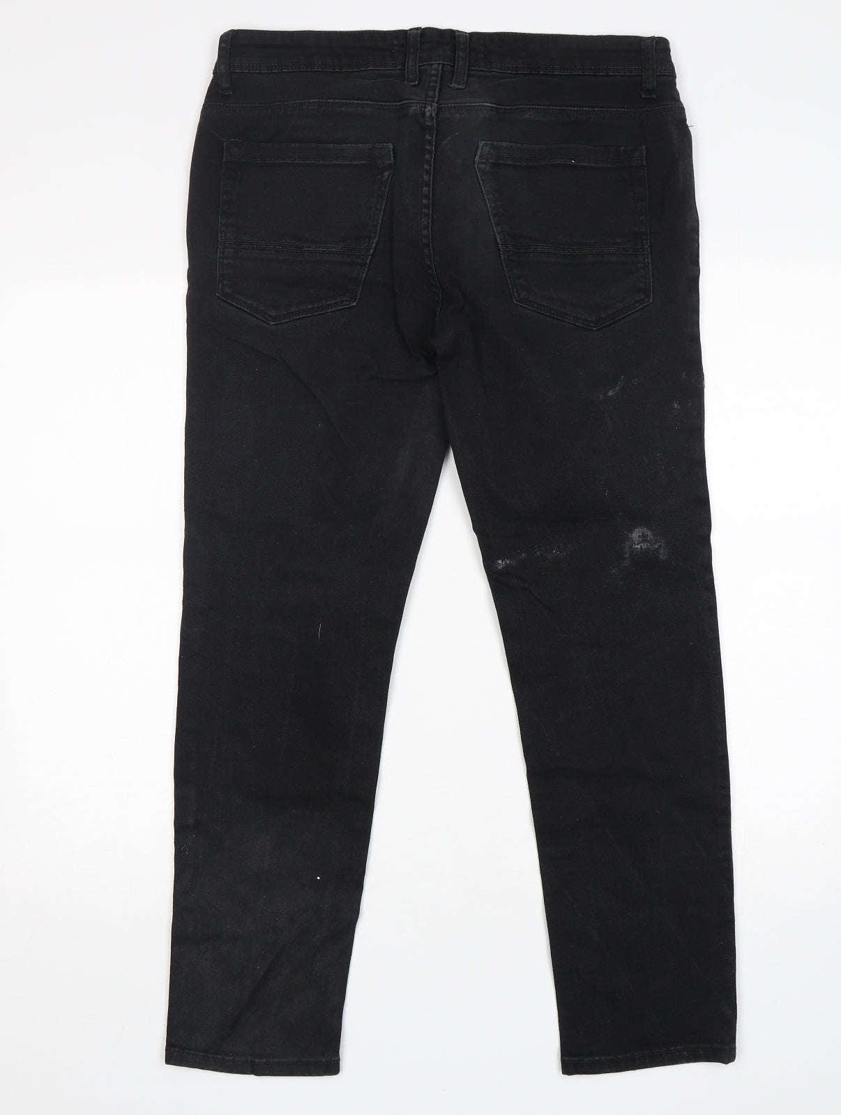 Burton  Womens Black  Cotton Skinny Jeans Size 32 L30 in Regular