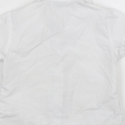 TU Girls White  Polyester Basic Button-Up Size 4 Years Collared  - School Wear