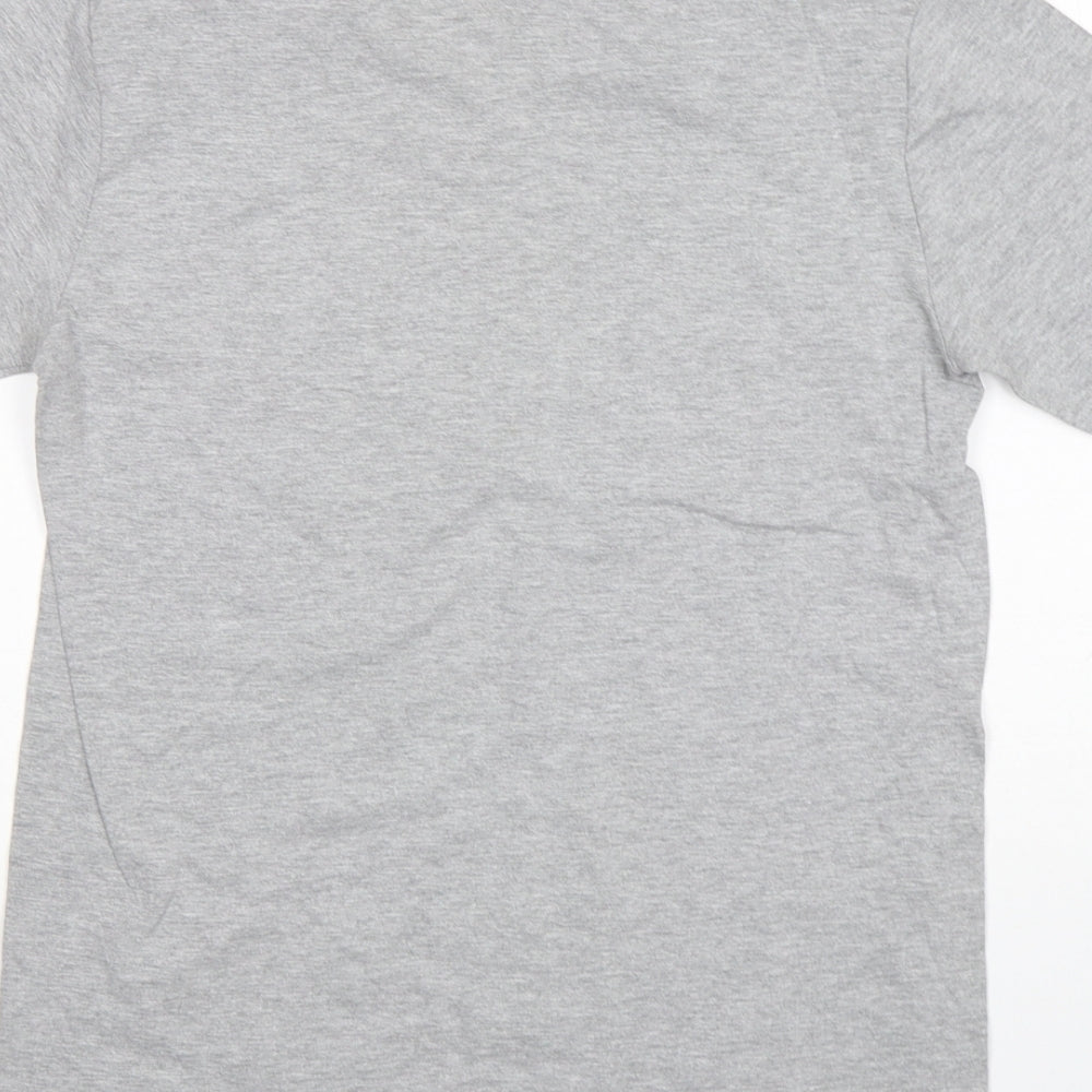 Womens UK Size S Gildan Grey Basic T-Shirt