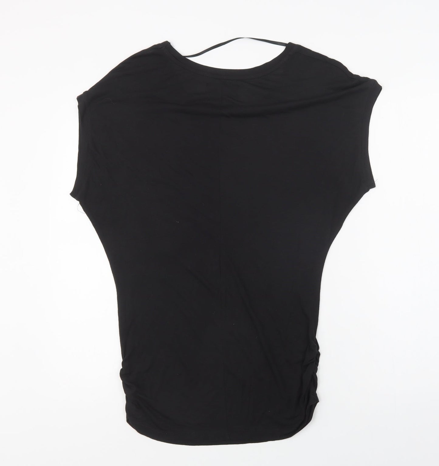 Womens UK Size XS VERO MODA Black Basic Blouse