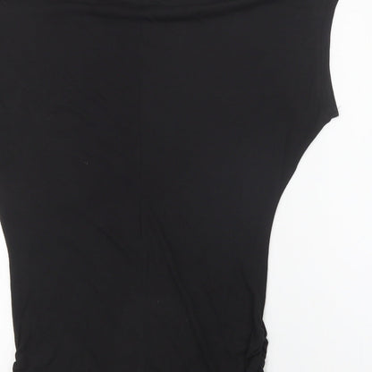 Womens UK Size XS VERO MODA Black Basic Blouse