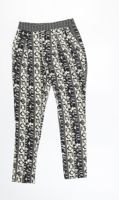 Womens UK Size 6 NEXT Regular Fit  Black Trousers