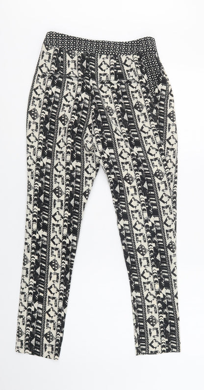 Womens UK Size 6 NEXT Regular Fit  Black Trousers
