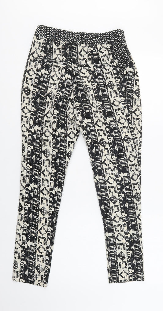 Womens UK Size 6 NEXT Regular Fit  Black Trousers