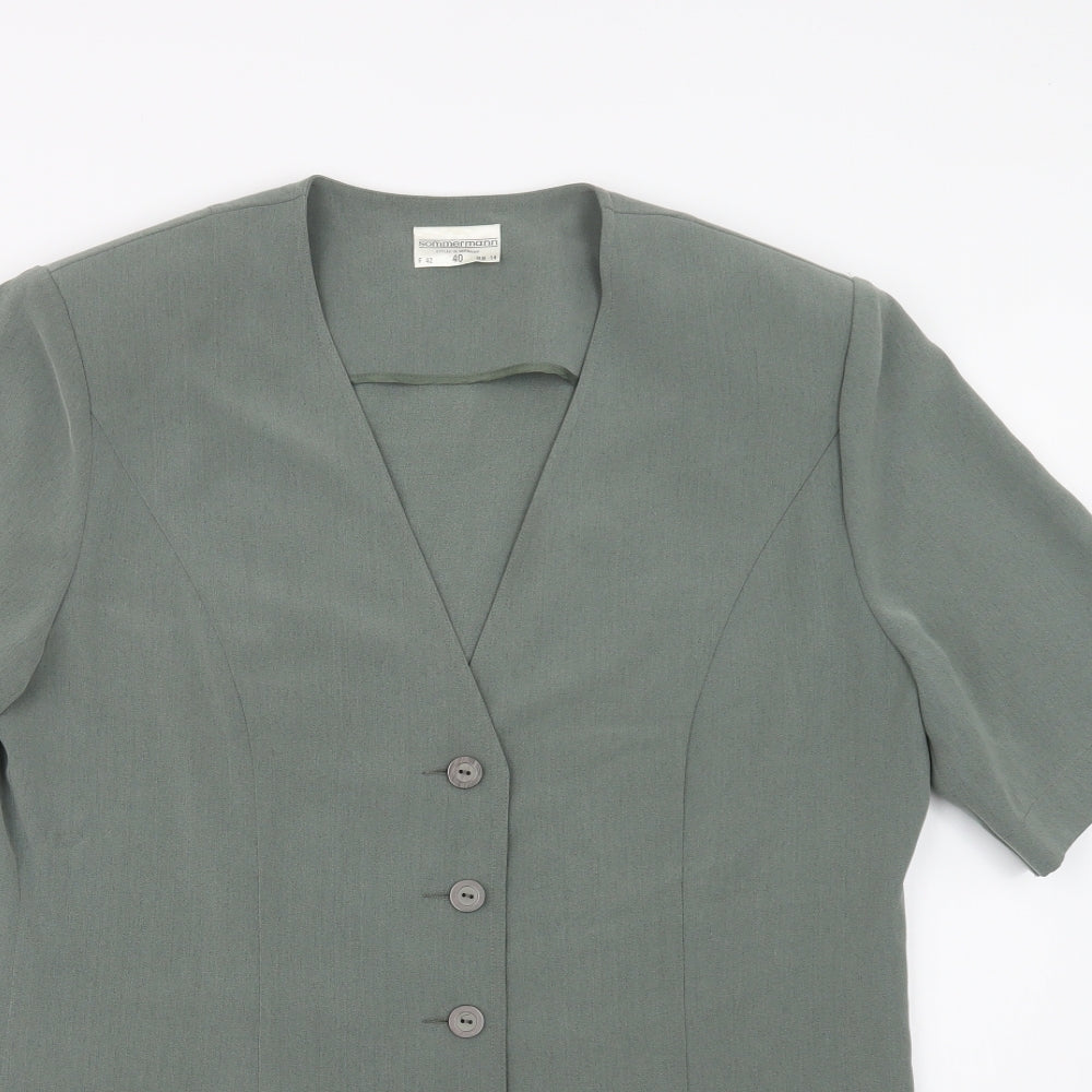 Womens UK Size 14 Sommermann Green Jacket