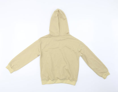 SheIn Girls Beige  Cotton Pullover Hoodie Size 10-11 Years