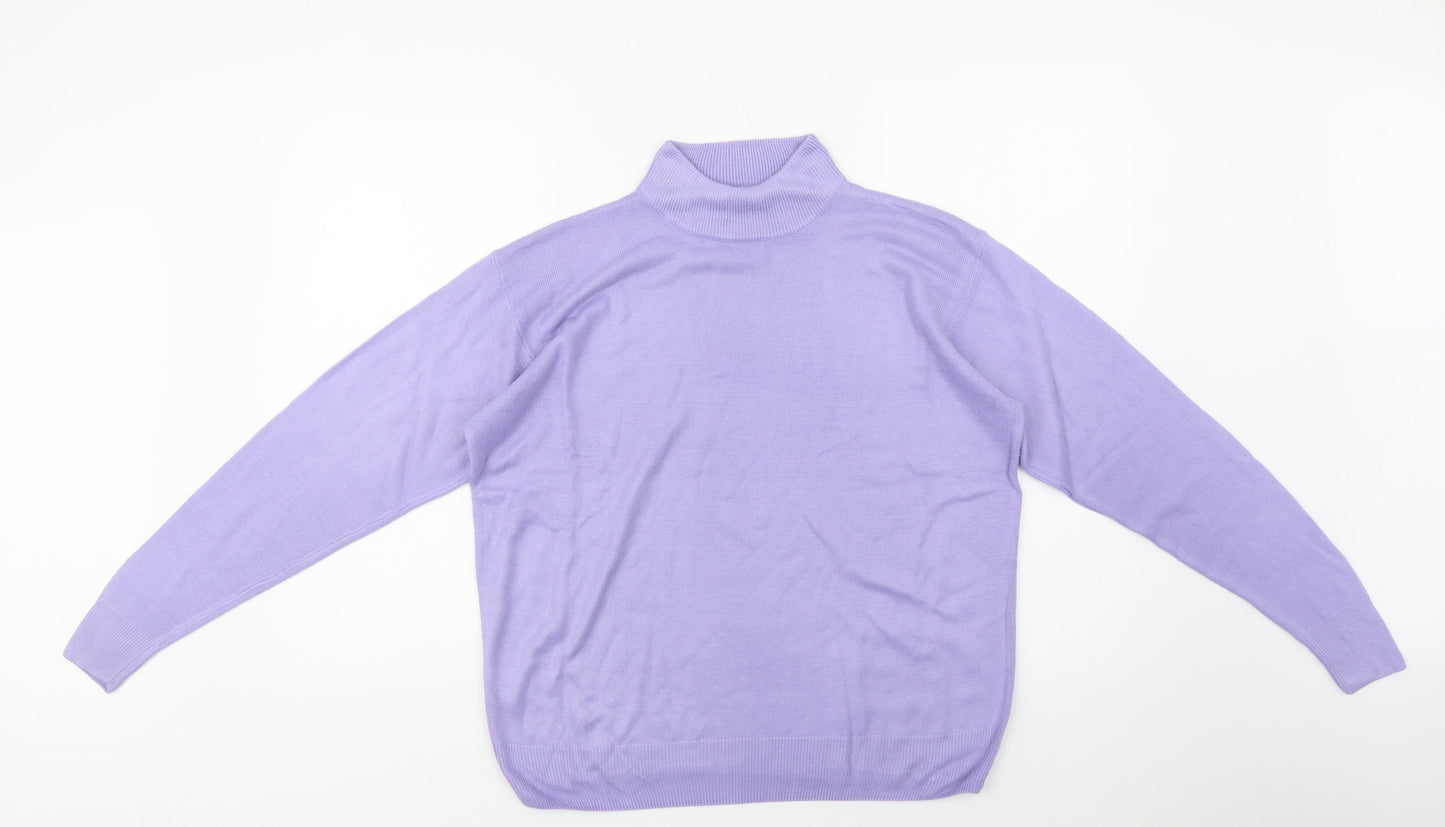 Womens UK Size M Isabelle Purple Pullover Jumper