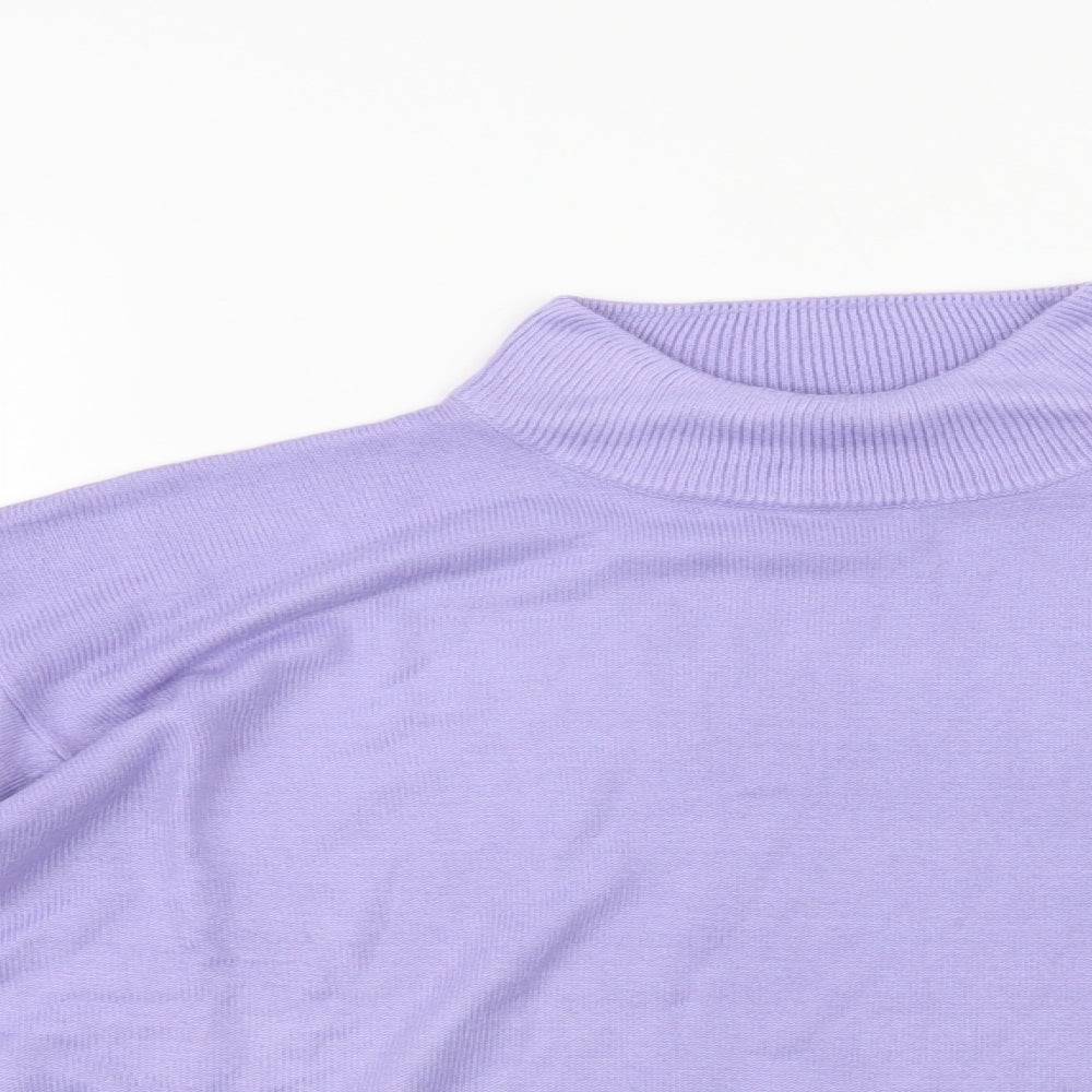 Womens UK Size M Isabelle Purple Pullover Jumper