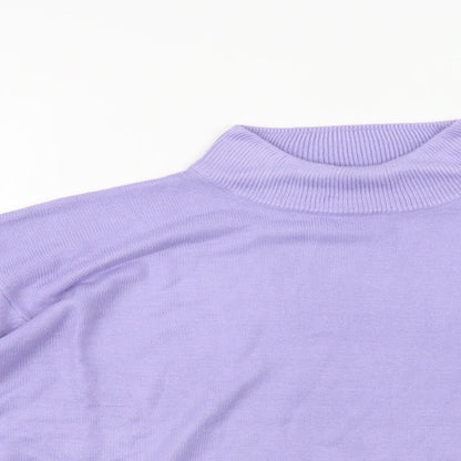 Womens UK Size M Isabelle Purple Pullover Jumper