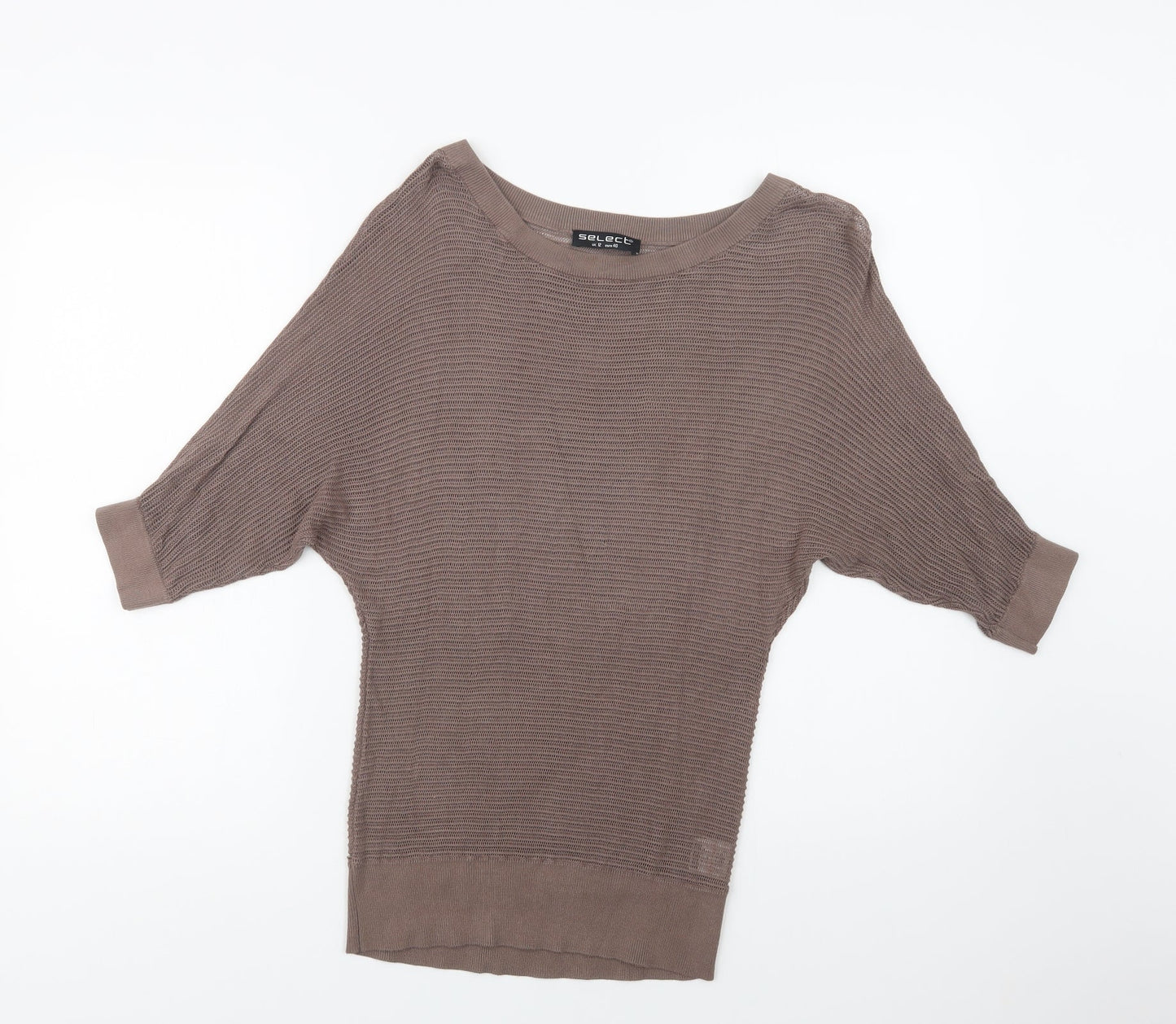 Womens UK Size 12 Select Brown Pullover Jumper