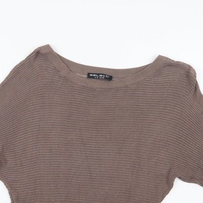 Womens UK Size 12 Select Brown Pullover Jumper