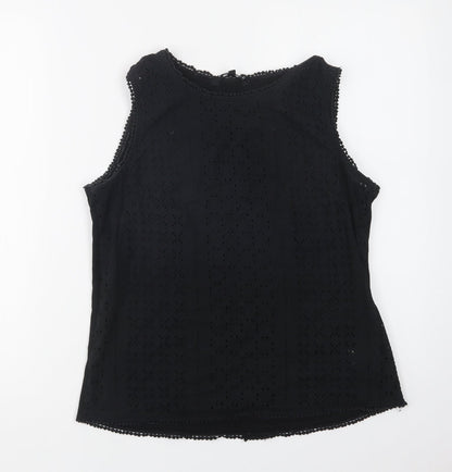 Womens UK Size  Peacocks Black Basic Blouse