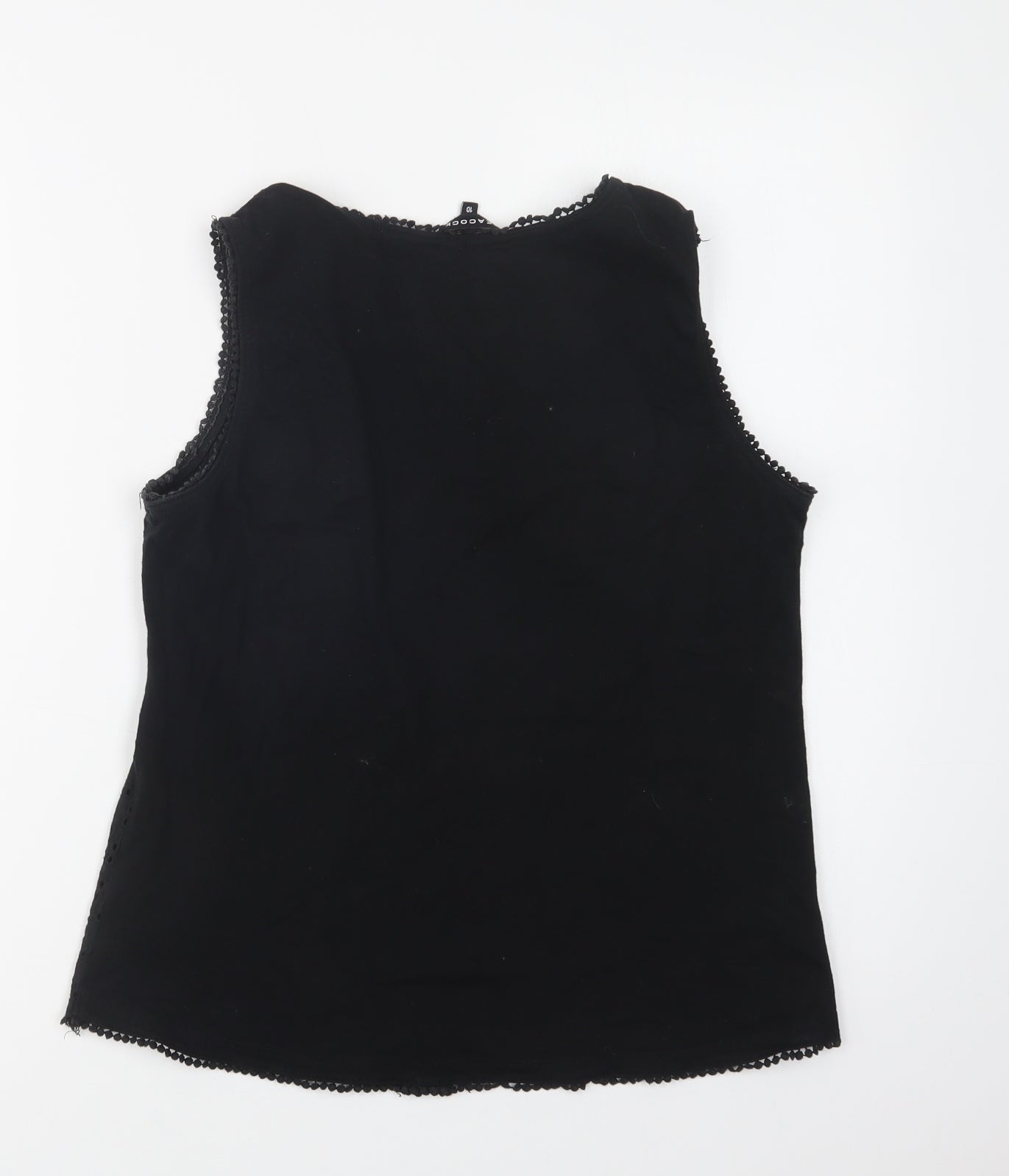 Womens UK Size  Peacocks Black Basic Blouse