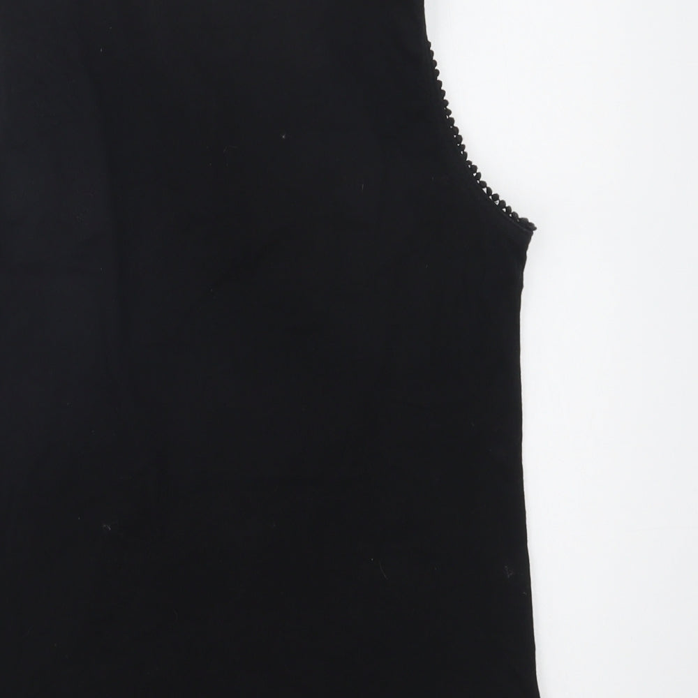 Womens UK Size  Peacocks Black Basic Blouse