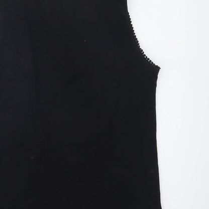 Womens UK Size  Peacocks Black Basic Blouse