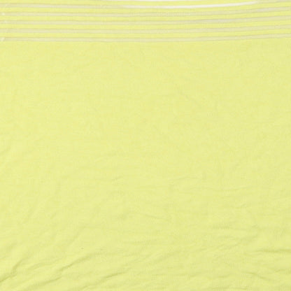 Love Yours Womens Yellow Crew Neck  Viscose Pullover Jumper Size 26