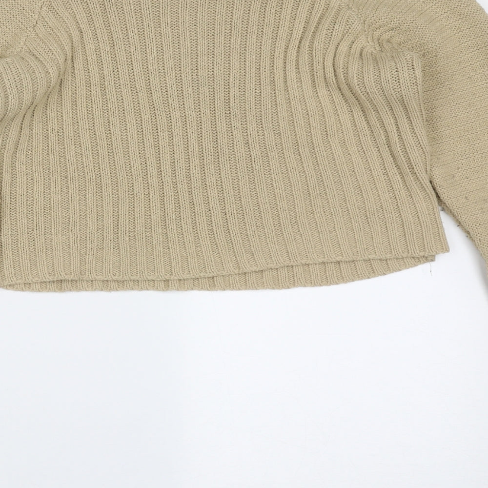 Womens UK Size M PRETTYLITTLETHING Beige Pullover Jumper