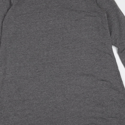 Zanzea Womens Grey  Cotton Blend Shift  Size S  V-Neck
