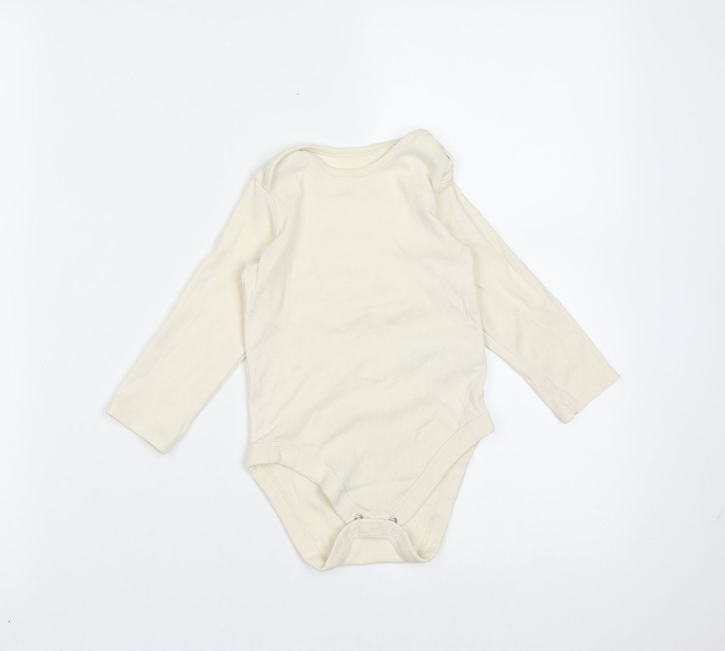 Marks and Spencer Baby Ivory  Cotton Babygrow One-Piece Size 12-18 Months
