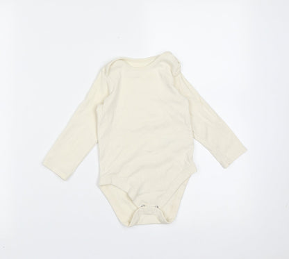 Marks and Spencer Baby Ivory  Cotton Babygrow One-Piece Size 12-18 Months