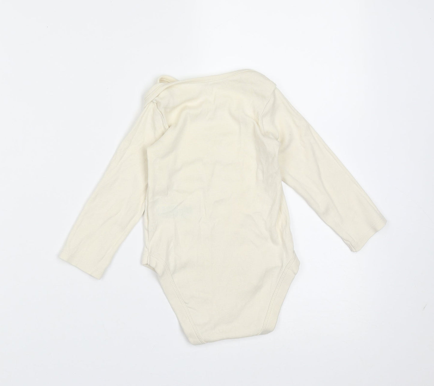 Marks and Spencer Baby Ivory  Cotton Babygrow One-Piece Size 12-18 Months