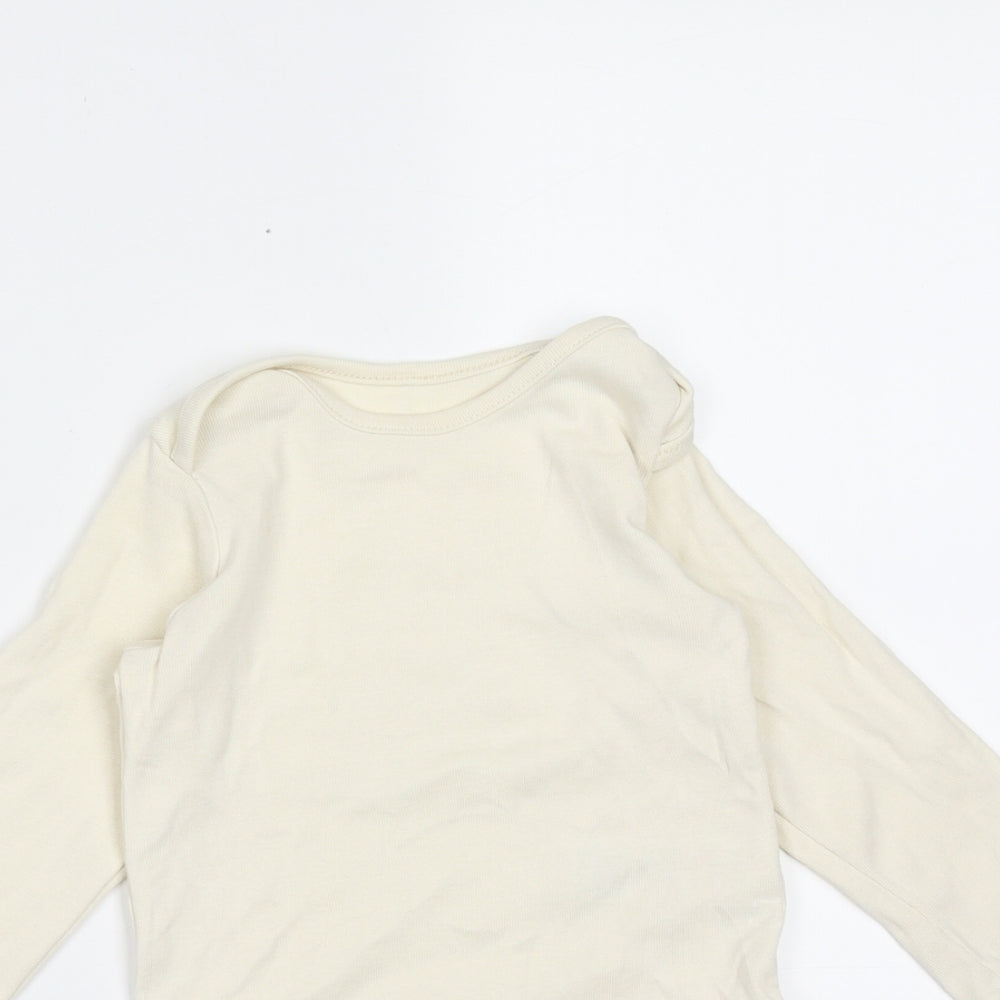 Marks and Spencer Baby Ivory  Cotton Babygrow One-Piece Size 12-18 Months