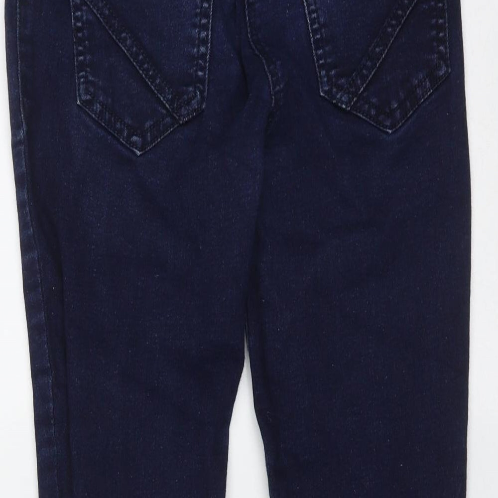 NEXT Girls Blue  Cotton Jegging Jeans Size 9 Months  Regular  - distressed