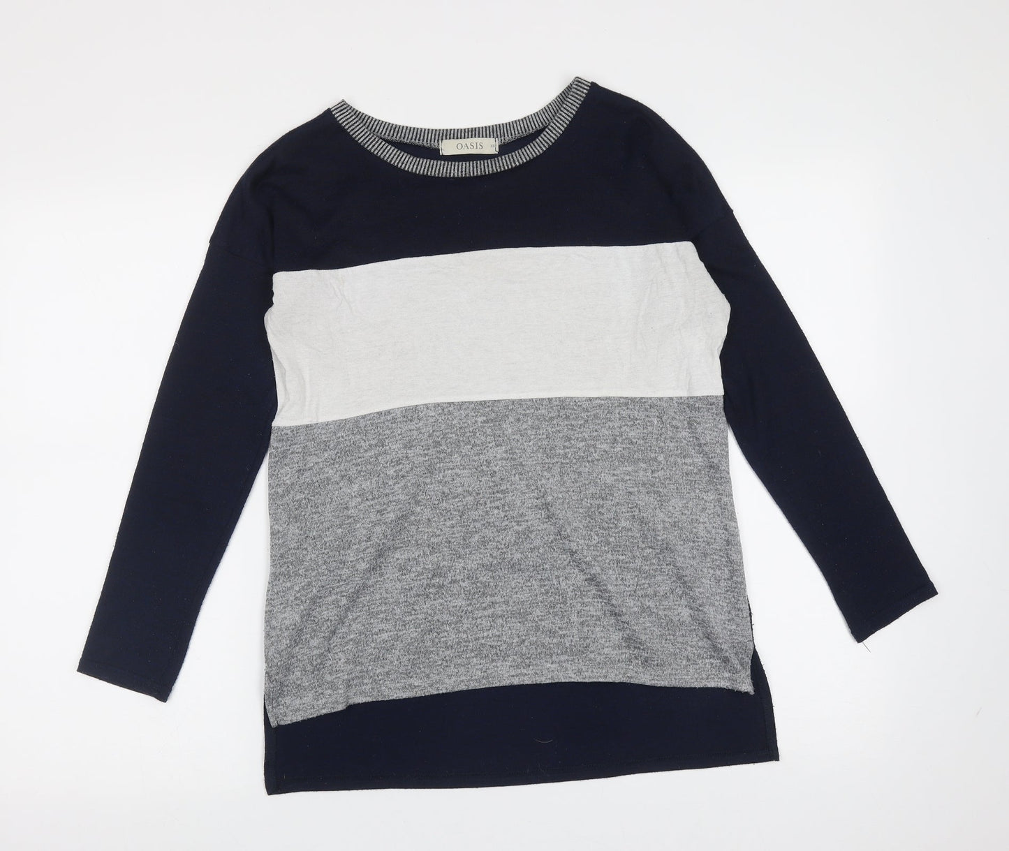 Womens UK Size XS Oasis Blue Pullover Jumper