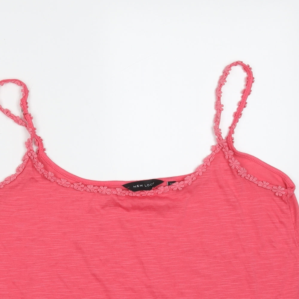 Womens UK Size 12 New Look Pink Camisole T-Shirt
