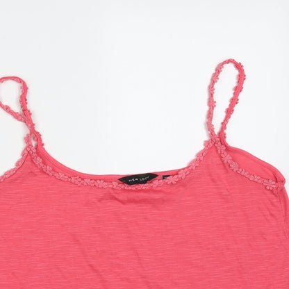 Womens UK Size 12 New Look Pink Camisole T-Shirt