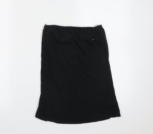 Womens UK Size 12 New Look Black Basic T-Shirt