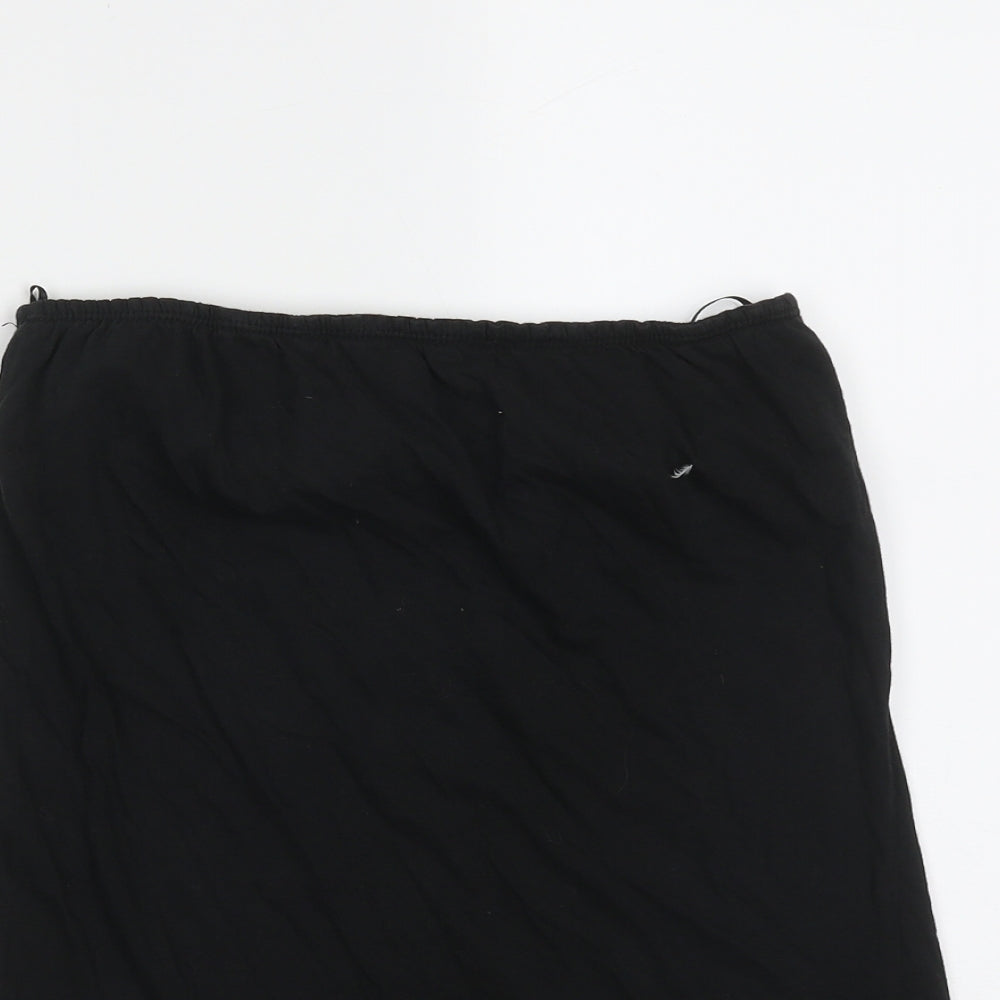 Womens UK Size 12 New Look Black Basic T-Shirt