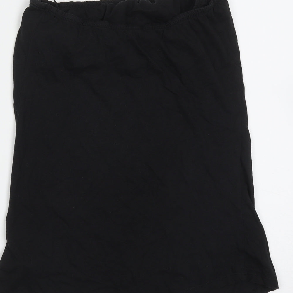 Womens UK Size 12 New Look Black Basic T-Shirt