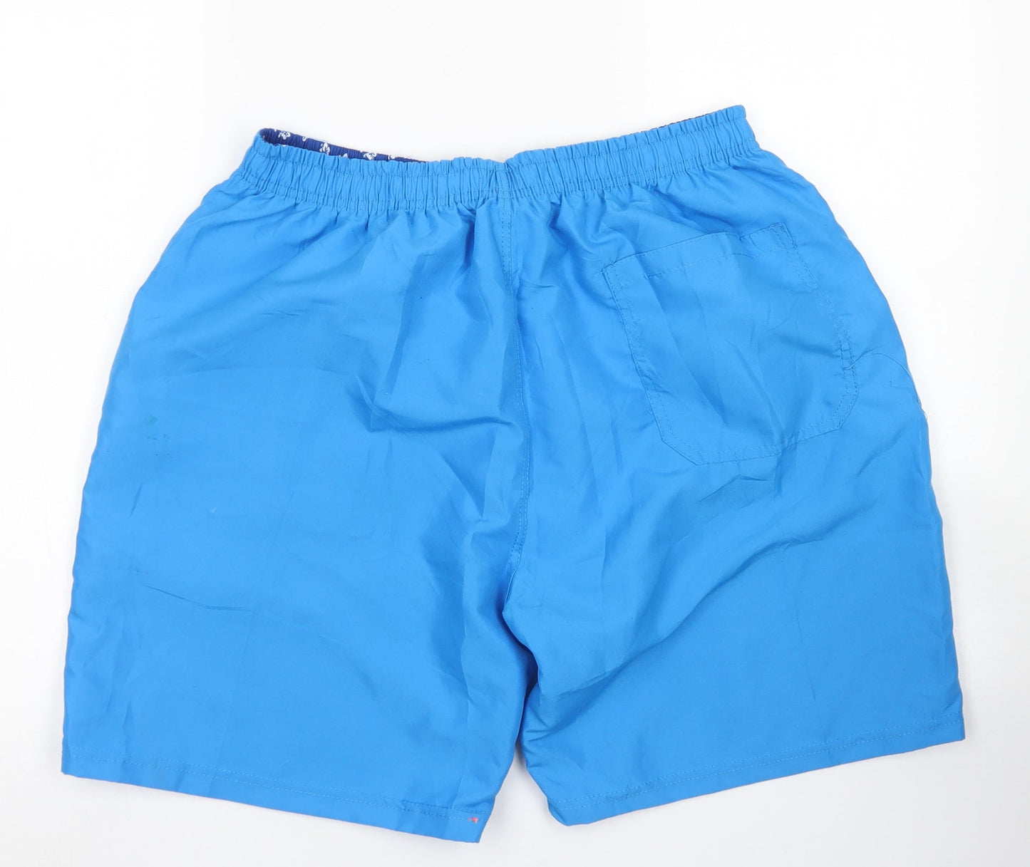 GRCF Mens Blue  Polyester Athletic Shorts Size 2XL L6 in Regular Drawstring - Board Shorts