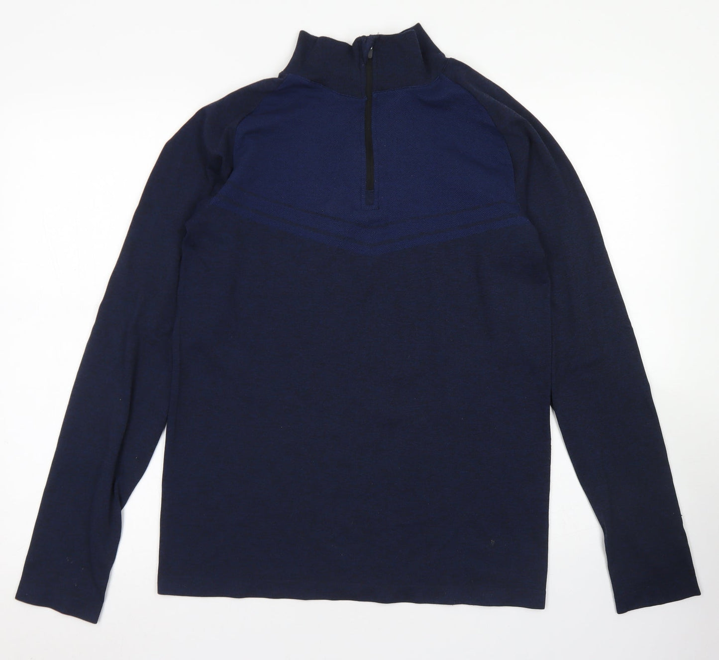 Workout Mens Blue  Polyester Pullover Sweatshirt Size M