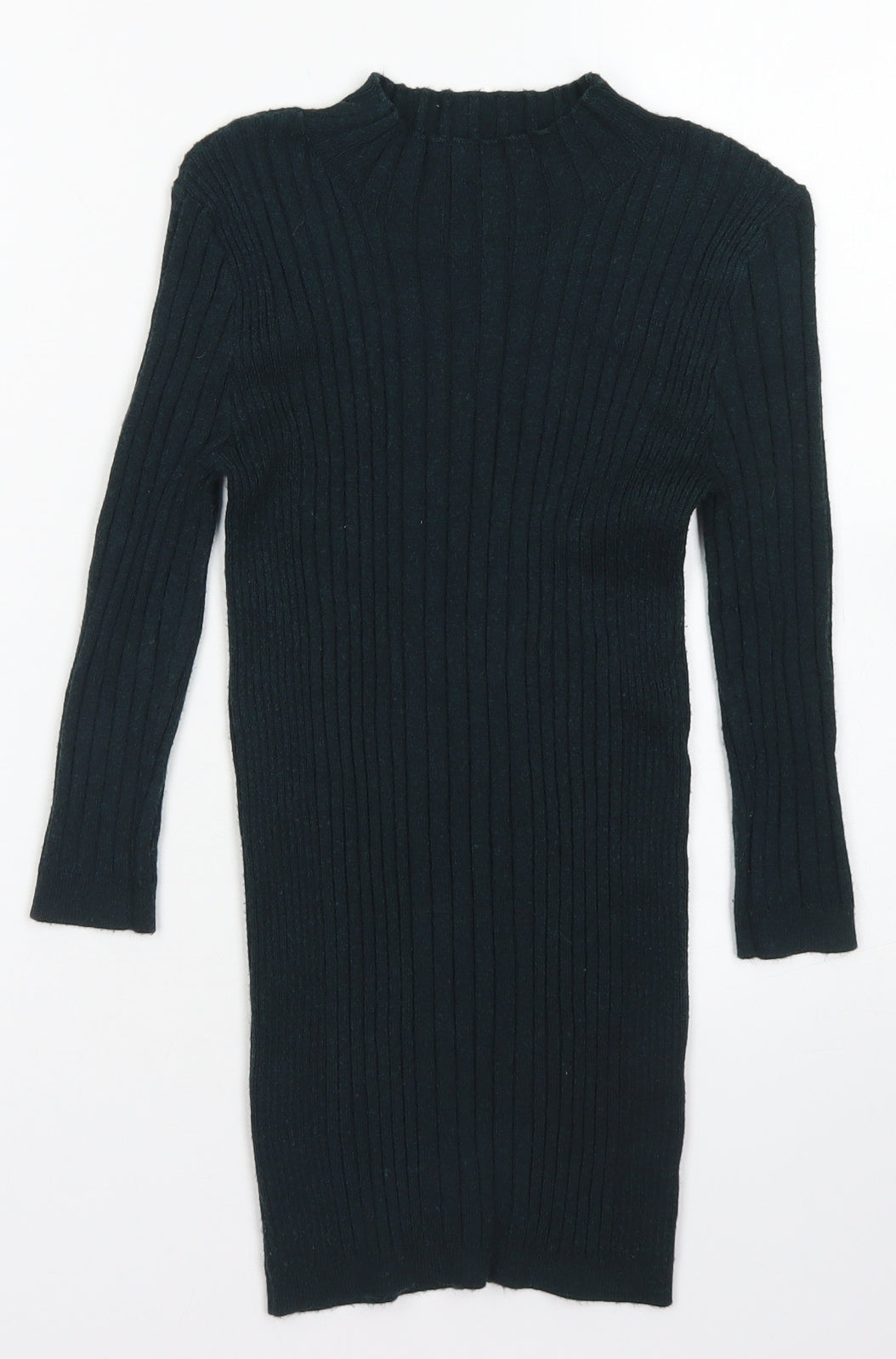 Atmosphere Womens Green Mock Neck  Viscose Pullover Jumper Size 6