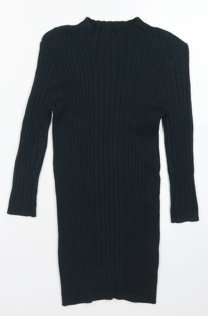 Atmosphere Womens Green Mock Neck  Viscose Pullover Jumper Size 6