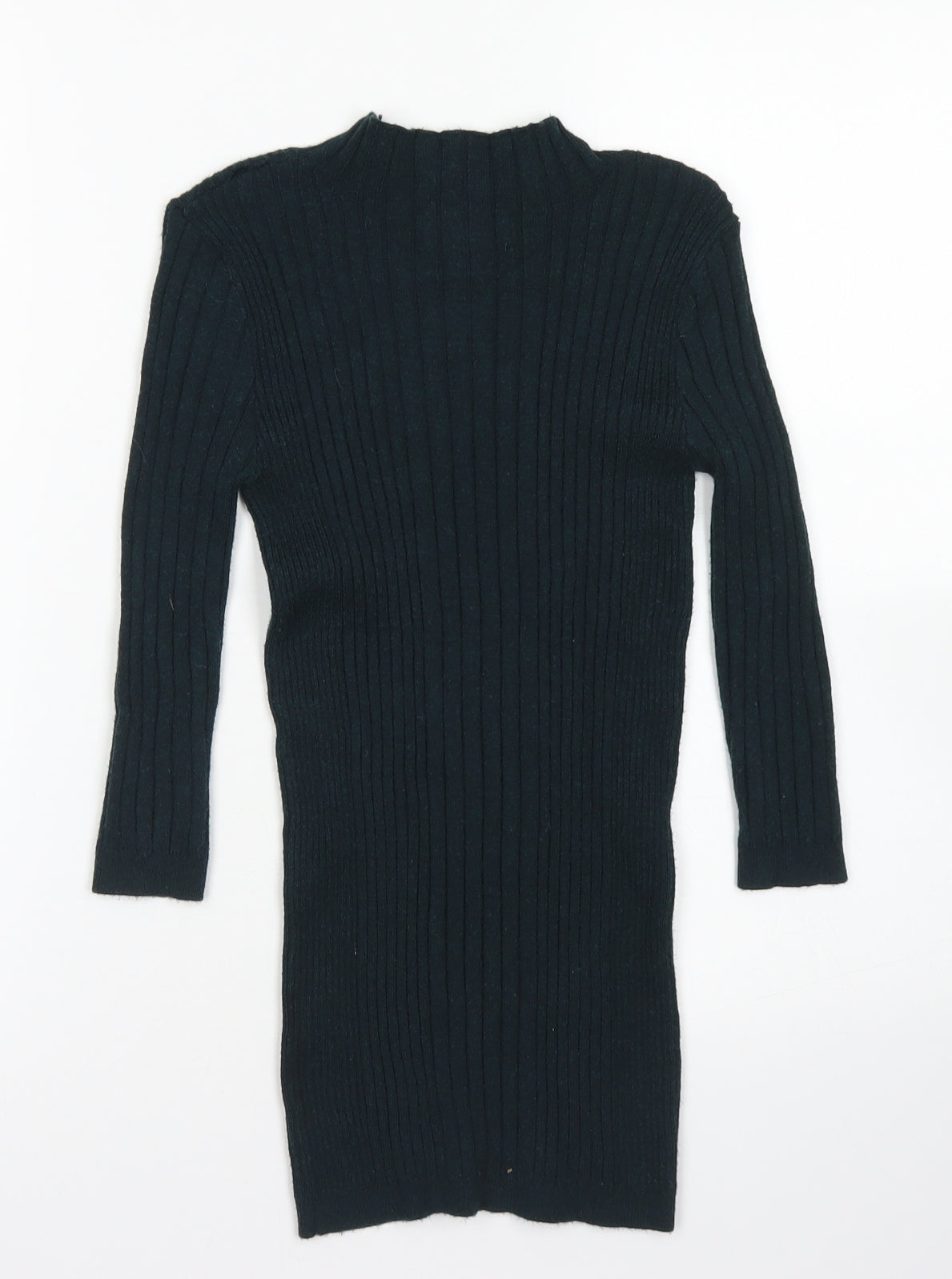 Atmosphere Womens Green Mock Neck  Viscose Pullover Jumper Size 6
