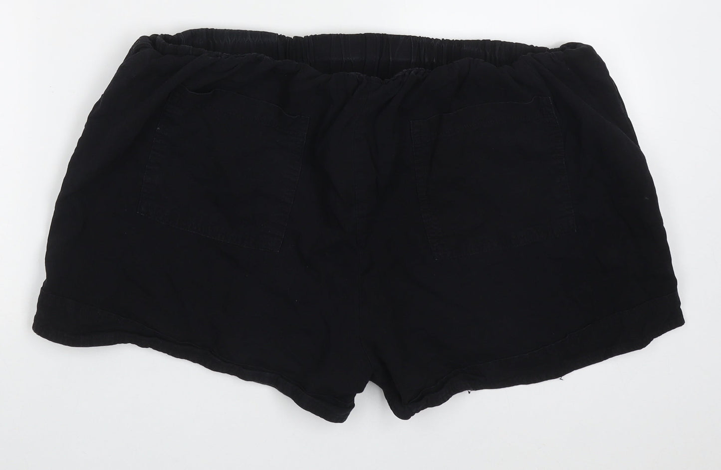 Yidarton Womens Black  Cotton Cargo Leggings Size 34