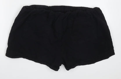 Yidarton Womens Black  Cotton Cargo Leggings Size 34